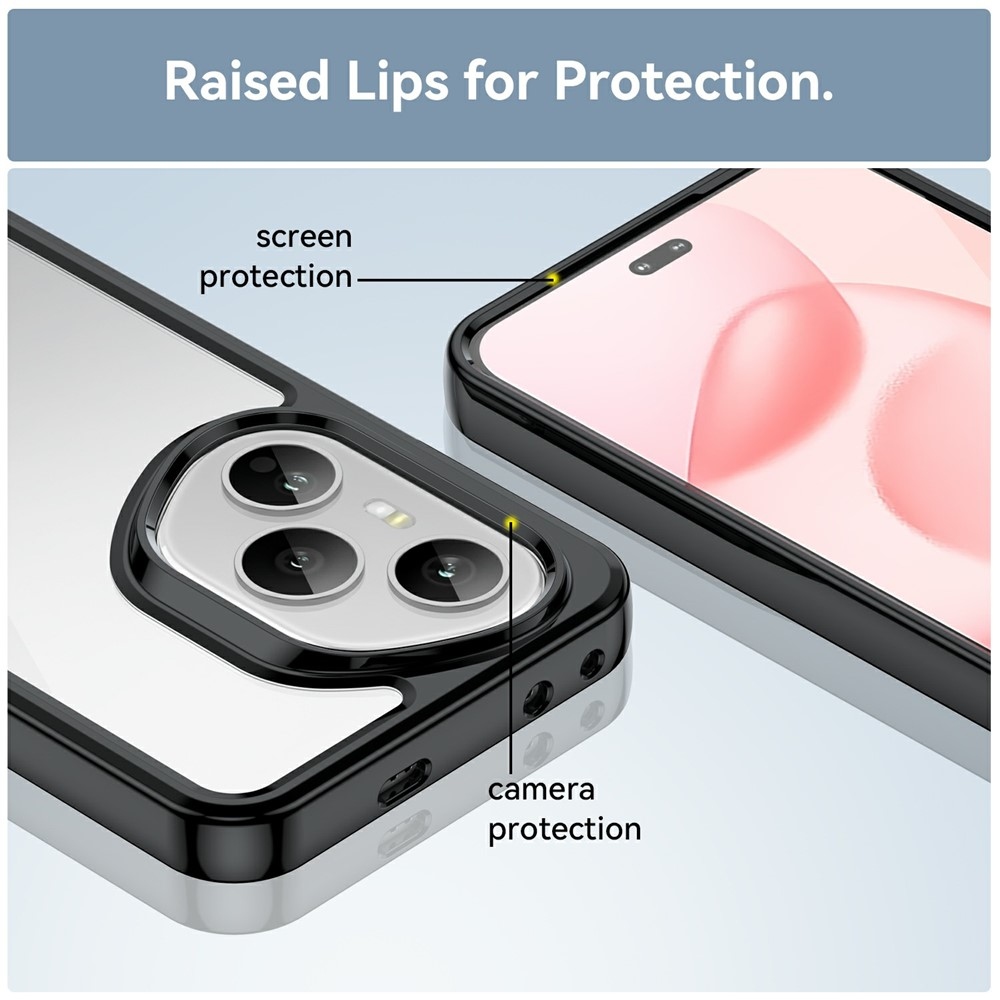 Gélový obal s pevným chrbtom na Honor 400 Pro - čierny