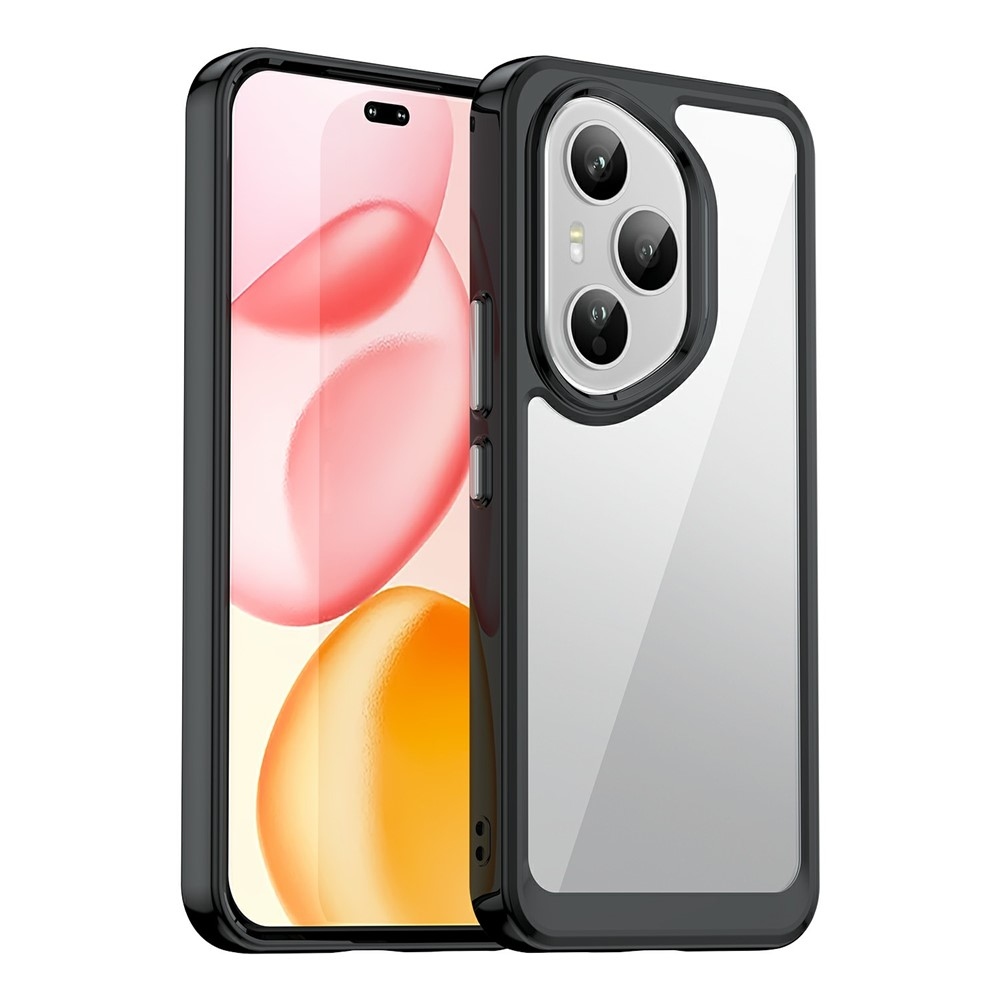 Gélový obal s pevným chrbtom na Honor 400 Pro - čierny