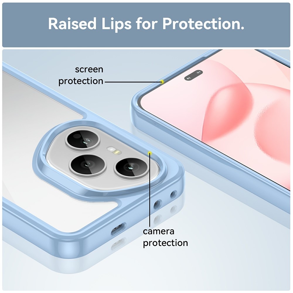 Gélový obal s pevným chrbtom na Honor 400 Pro - modrý