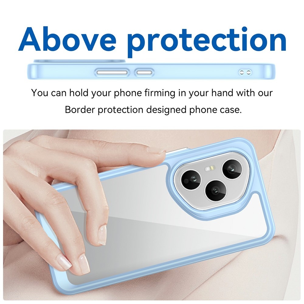 Gélový obal s pevným chrbtom na Honor 400 Pro - modrý