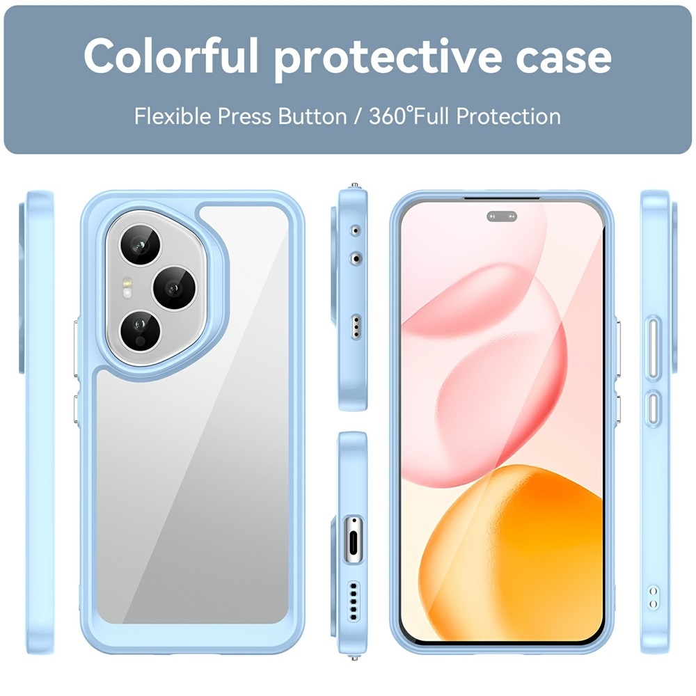 Gélový obal s pevným chrbtom na Honor 400 Pro - modrý