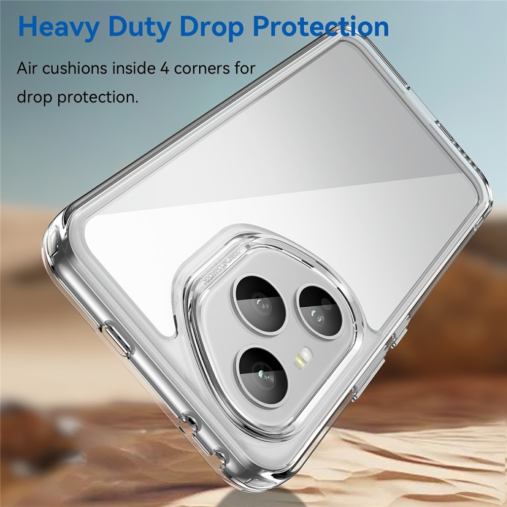 Gélový obal s pevným chrbtom na Honor 400 Pro - priehľadný