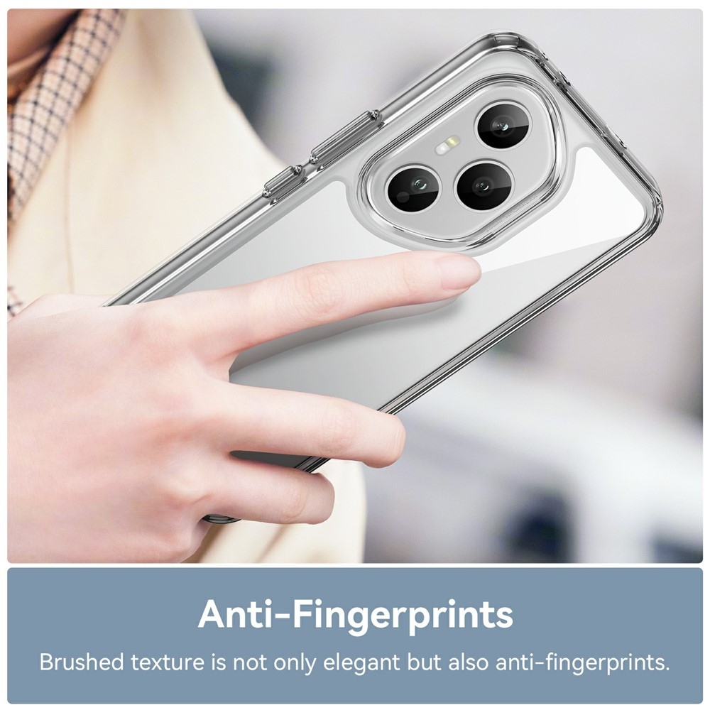 Gélový obal s pevným chrbtom na Honor 400 Pro - priehľadný