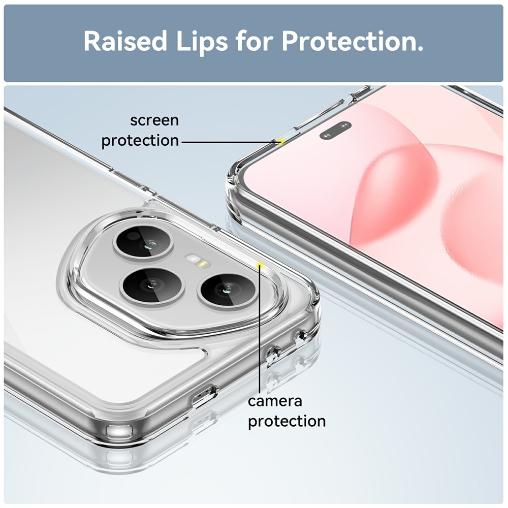 Gélový obal s pevným chrbtom na Honor 400 Pro - priehľadný