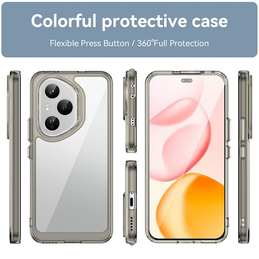 Gélový obal s pevným chrbtom na Honor 400 Pro - šedý