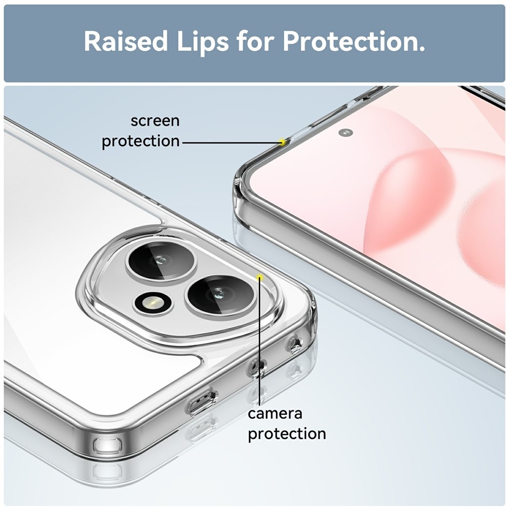 Gélový obal s pevným chrbtom na Honor 400 - priehľadný