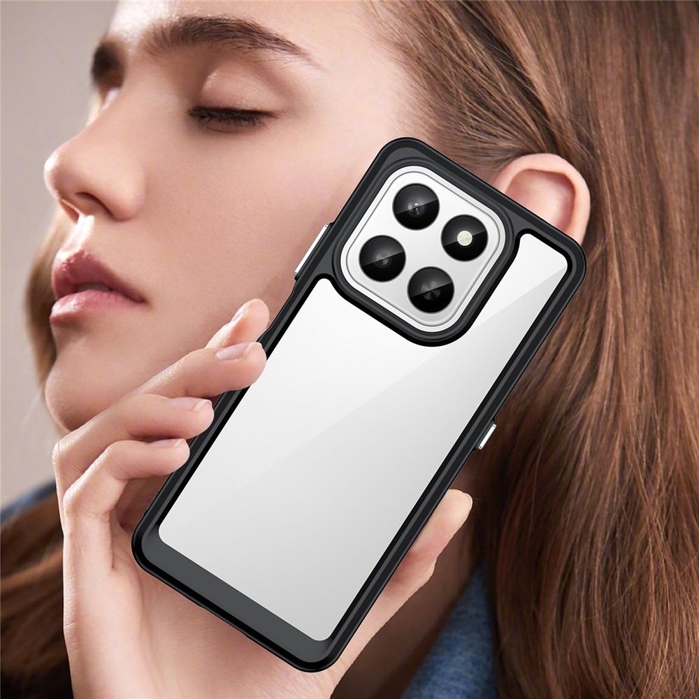 Gélový obal s pevným chrbtom na Honor 400 Smart 5G/4G/Honor X7d - čierny