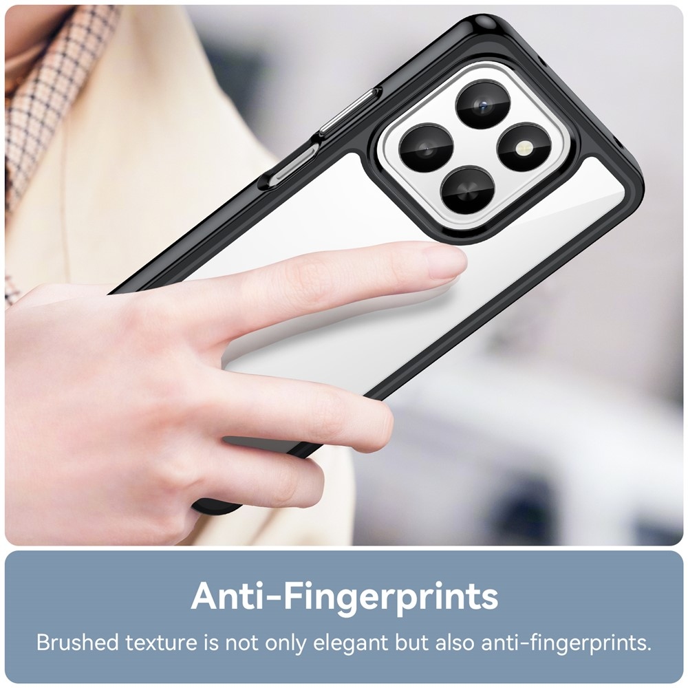 Gélový obal s pevným chrbtom na Honor 400 Smart 5G/4G/Honor X7d - čierny