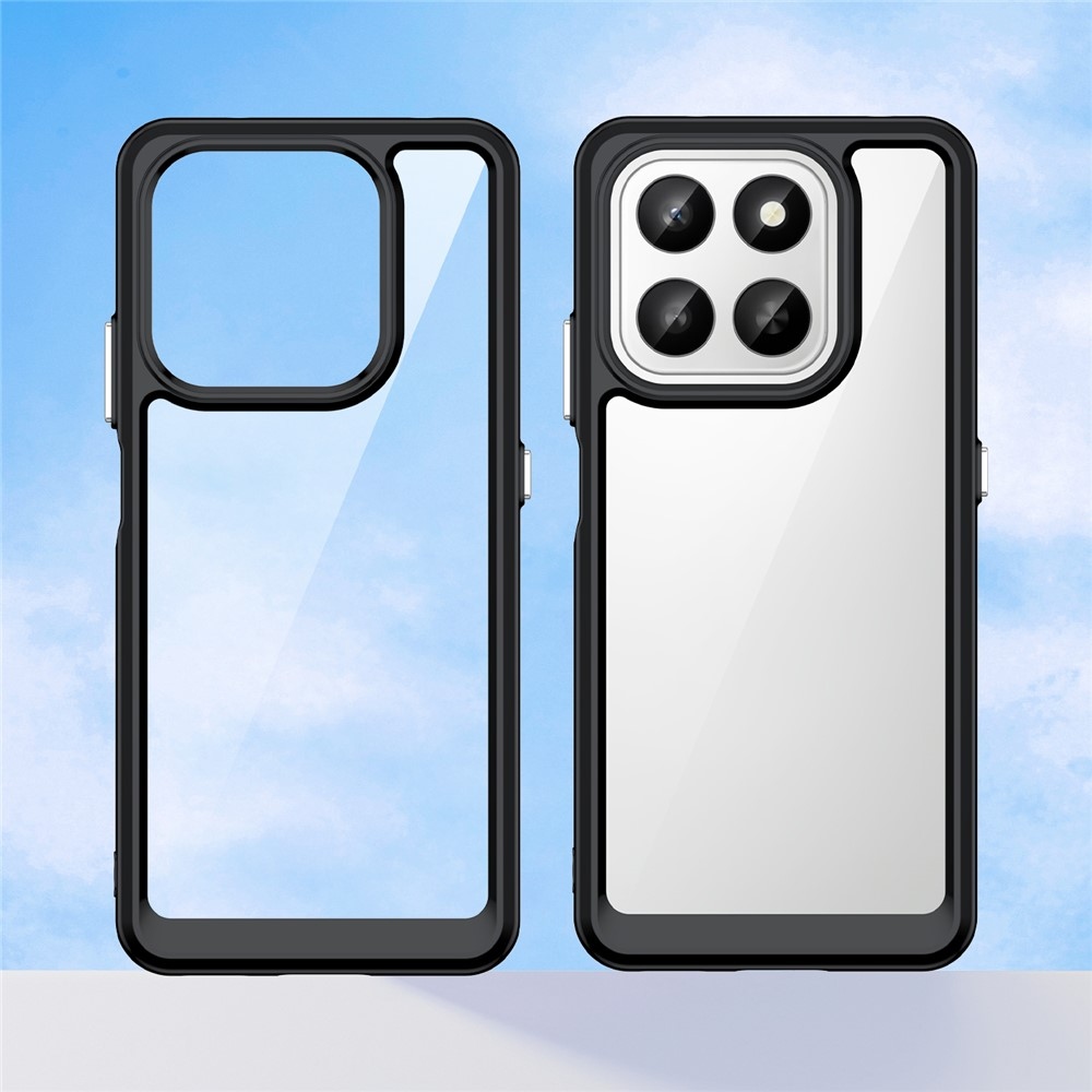 Gélový obal s pevným chrbtom na Honor 400 Smart 5G/4G/Honor X7d - čierny