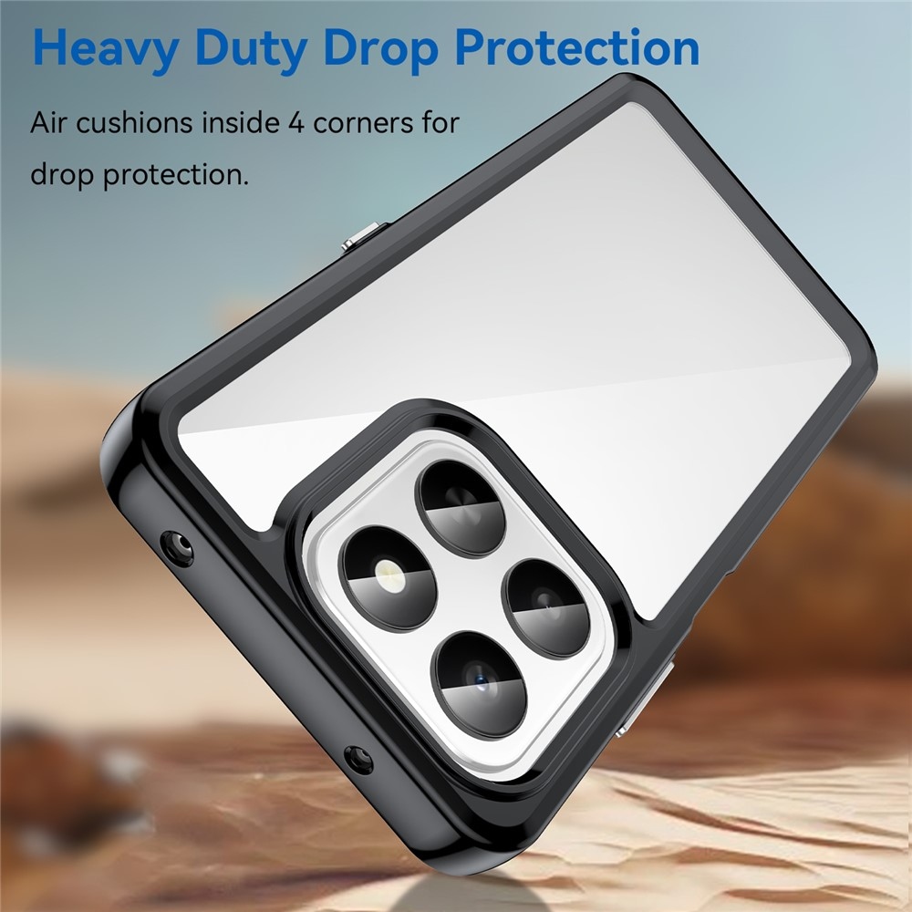 Gélový obal s pevným chrbtom na Honor 400 Smart 5G/4G/Honor X7d - čierny