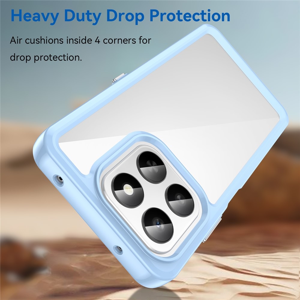 Gélový obal s pevným chrbtom na Honor 400 Smart 5G/4G/Honor X7d - modrý