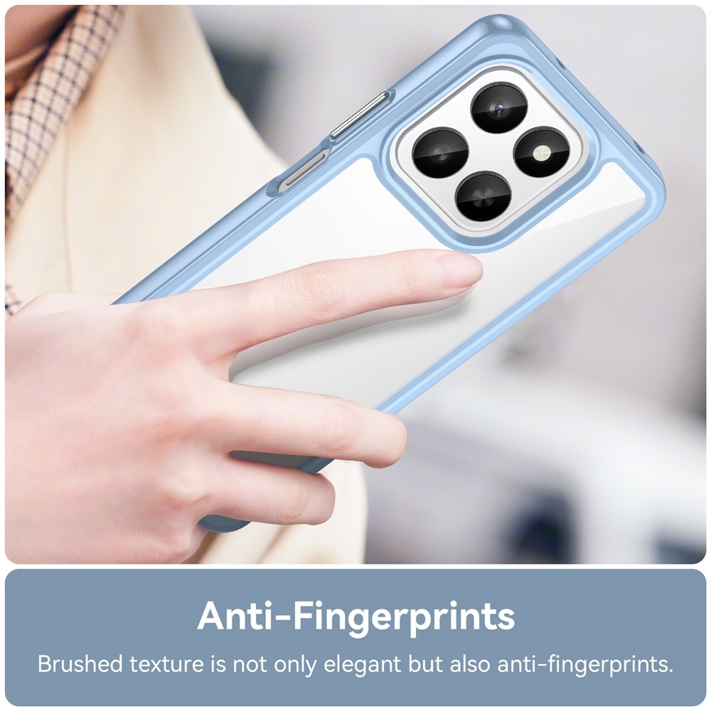 Gélový obal s pevným chrbtom na Honor 400 Smart 5G/4G/Honor X7d - modrý