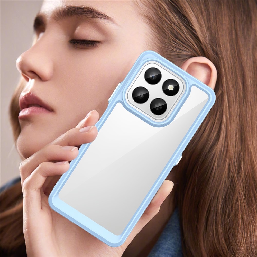 Gélový obal s pevným chrbtom na Honor 400 Smart 5G/4G/Honor X7d - modrý