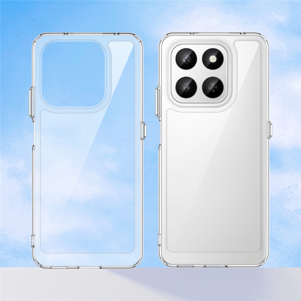 Gélový obal s pevným chrbtom na Honor 400 Smart 5G/4G/Honor X7d - priehľadný