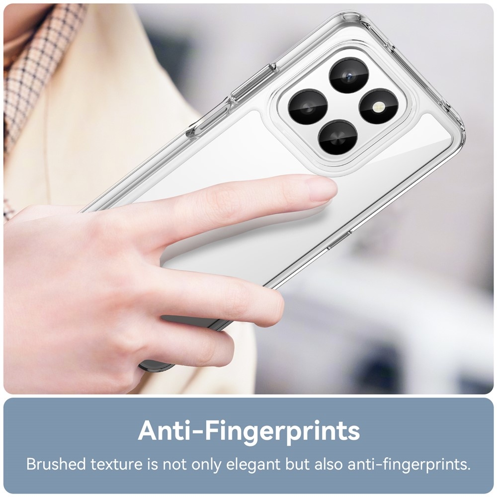 Gélový obal s pevným chrbtom na Honor 400 Smart 5G/4G/Honor X7d - priehľadný