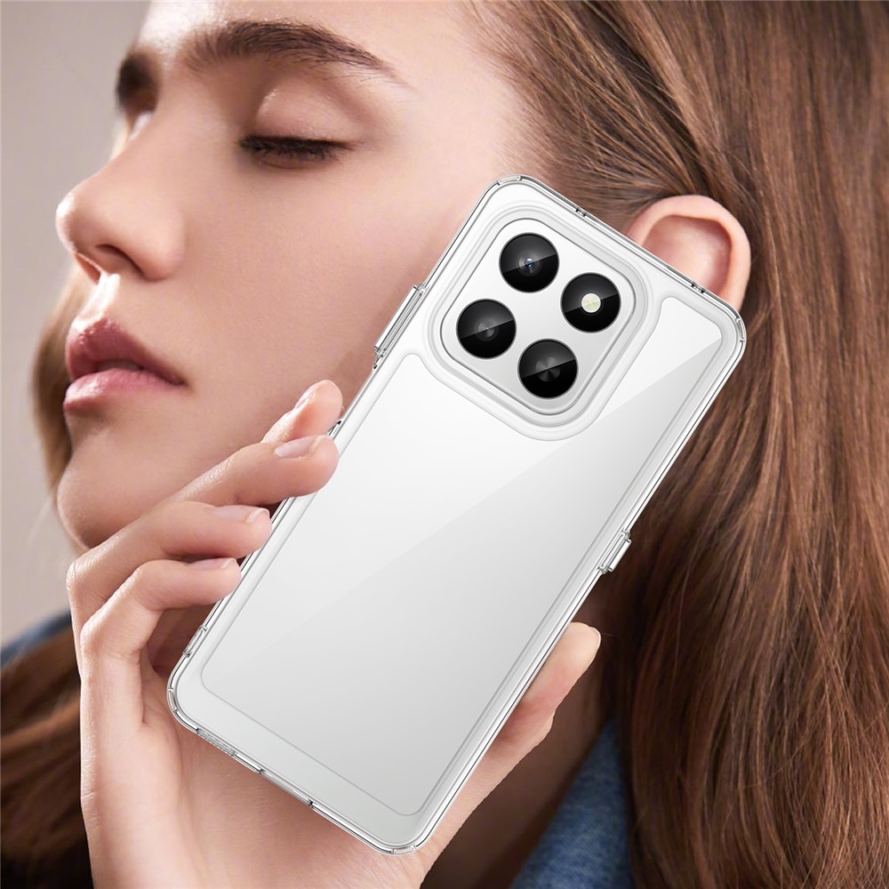 Gélový obal s pevným chrbtom na Honor 400 Smart 5G/4G/Honor X7d - priehľadný