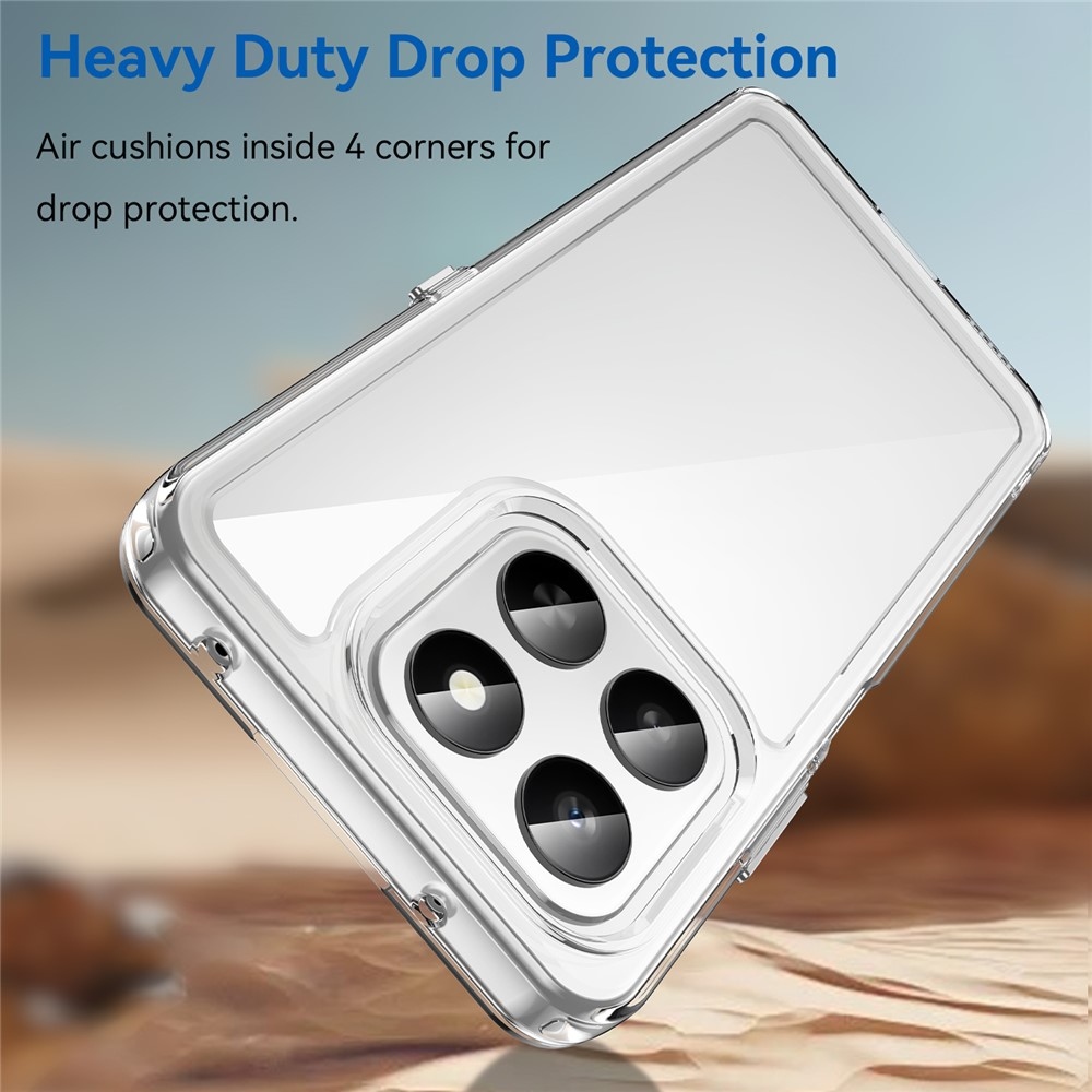 Gélový obal s pevným chrbtom na Honor 400 Smart 5G/4G/Honor X7d - priehľadný