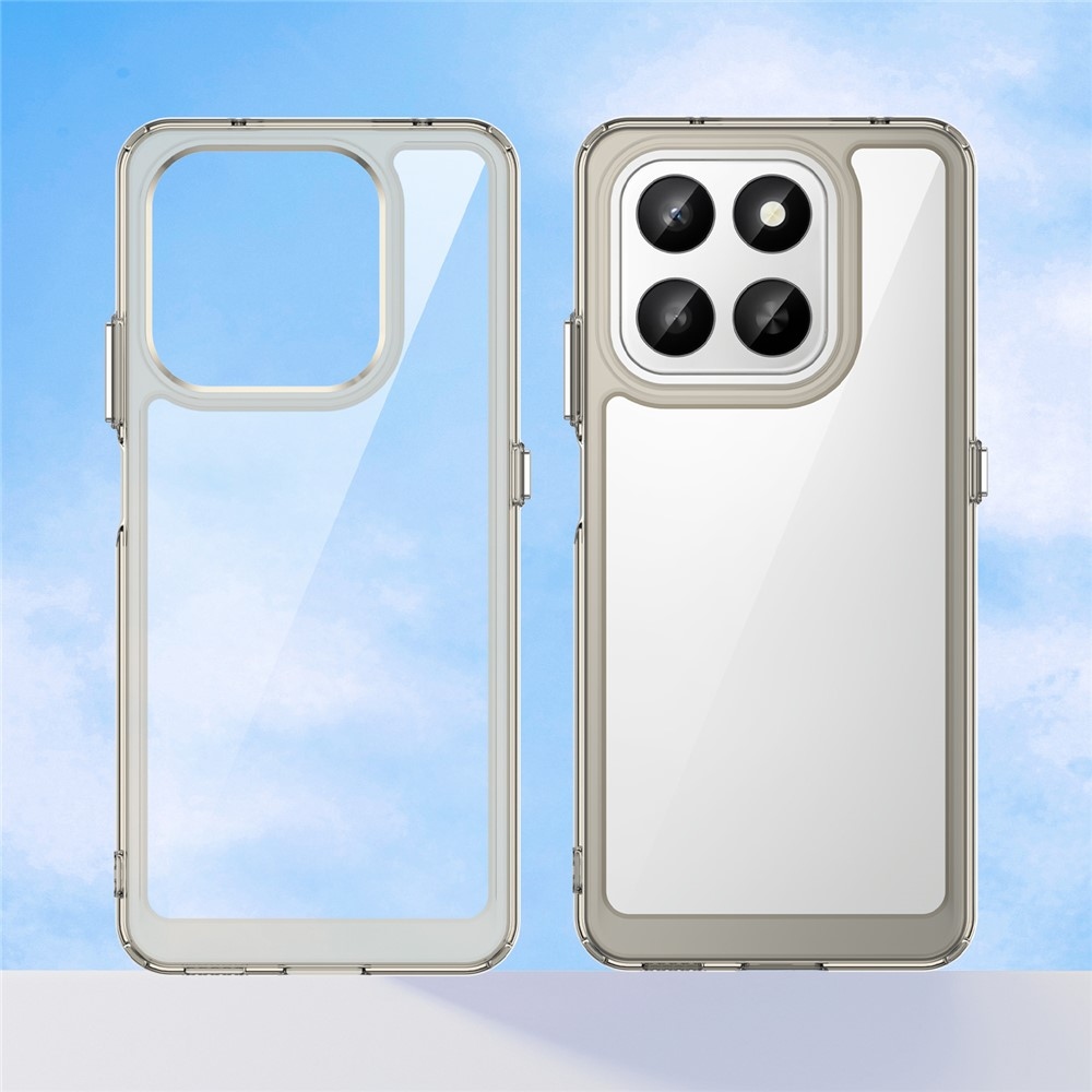 Gélový obal s pevným chrbtom na Honor 400 Smart 5G/4G/Honor X7d - šedý