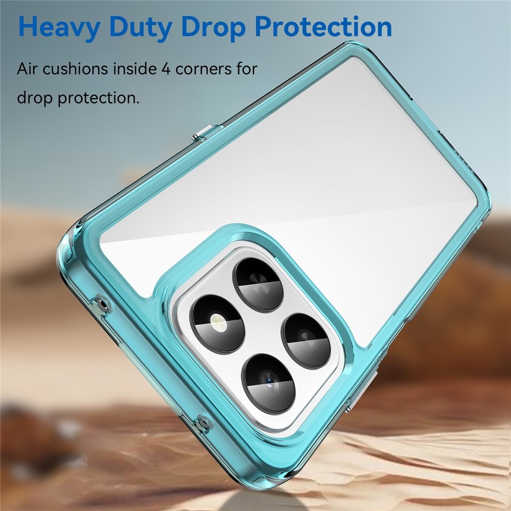 Gélový obal s pevným chrbtom na Honor 400 Smart 5G/4G/Honor X7d - svetlomodrý