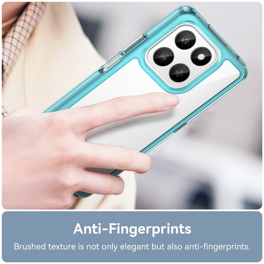 Gélový obal s pevným chrbtom na Honor 400 Smart 5G/4G/Honor X7d - svetlomodrý