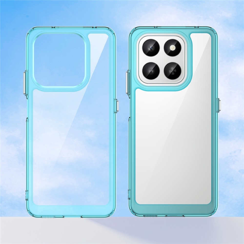 Gélový obal s pevným chrbtom na Honor 400 Smart 5G/4G/Honor X7d - svetlomodrý