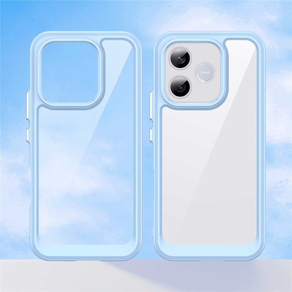 Gélový obal s pevným chrbtom na Honor 600 Lite 5G - modrý