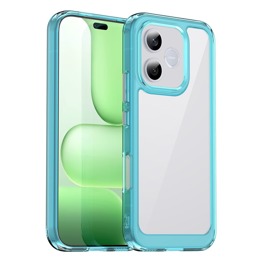 Gélový obal s pevným chrbtom na Honor 600 Lite 5G - svetlomodrý