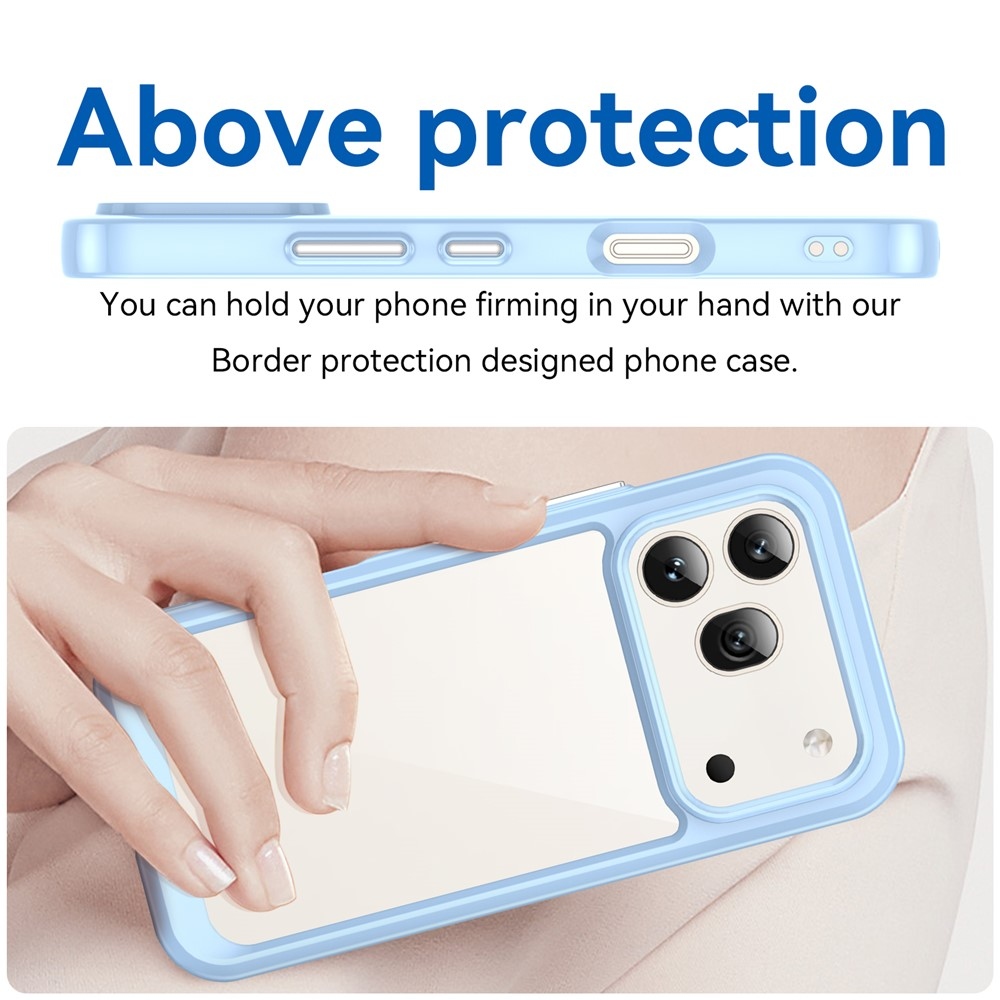 Gélový obal s pevným chrbtom na Honor 600 Pro 5G/Honor 600 5G - modrý