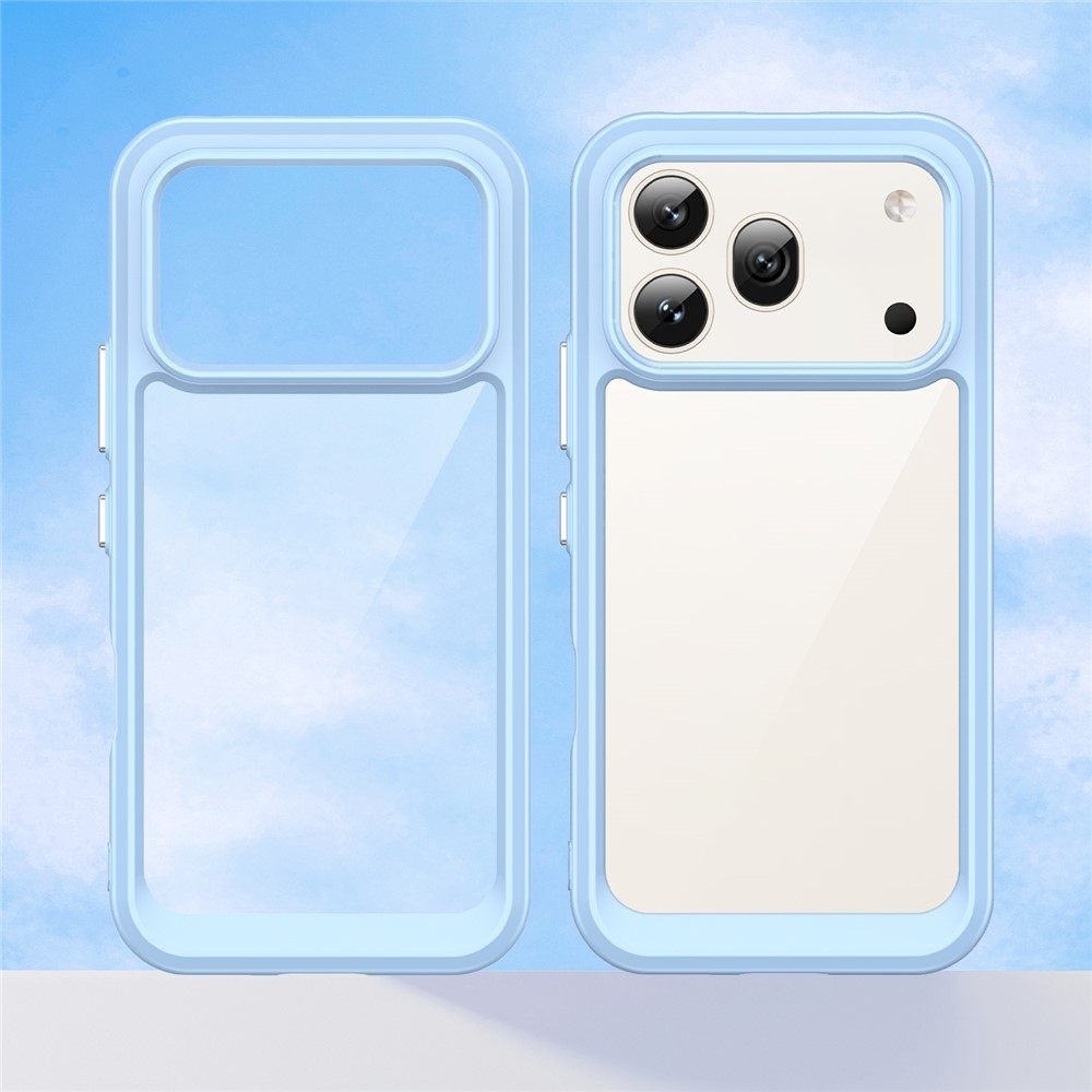Gélový obal s pevným chrbtom na Honor 600 Pro 5G/Honor 600 5G - modrý