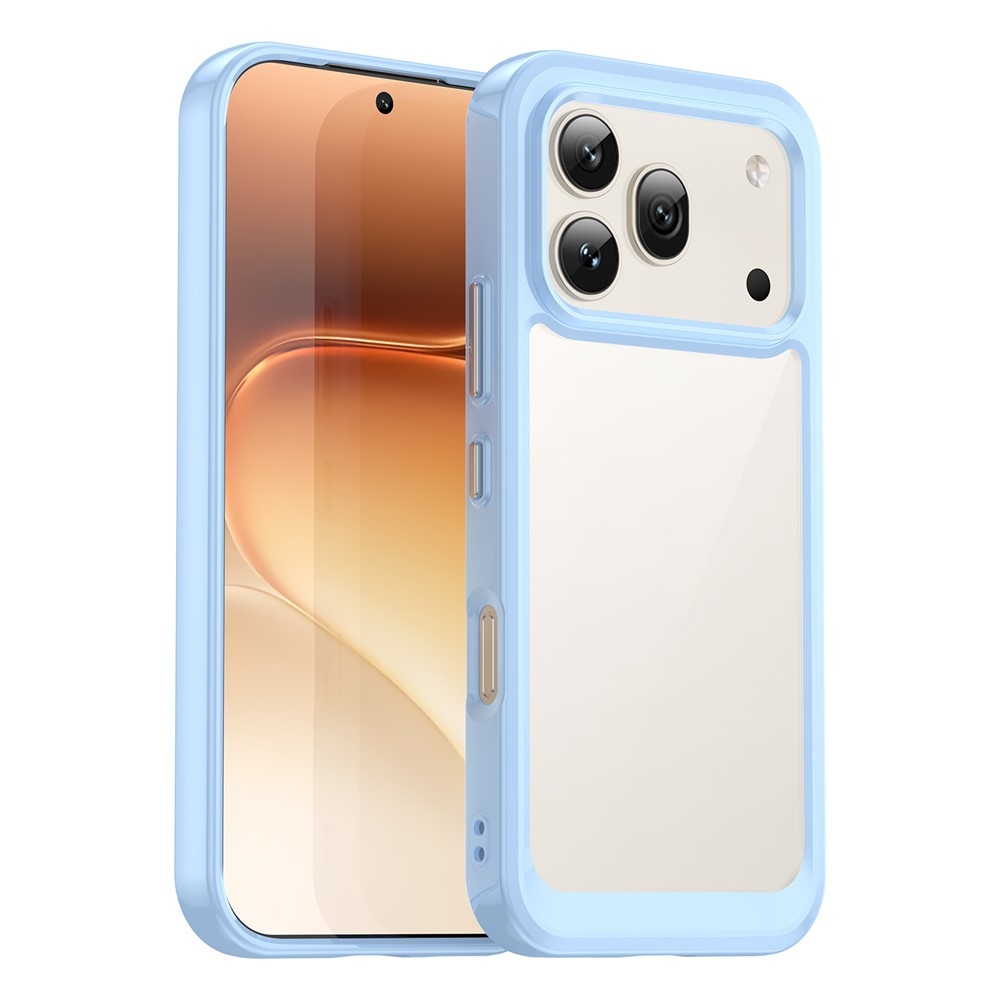 Gélový obal s pevným chrbtom na Honor 600 Pro 5G/Honor 600 5G - modrý