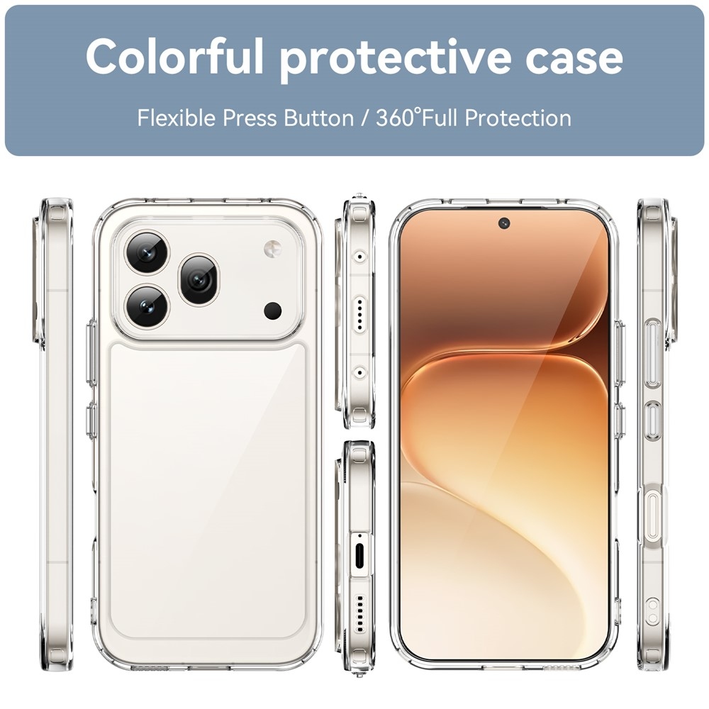 Gélový obal s pevným chrbtom na Honor 600 Pro 5G/Honor 600 5G - priehľadný