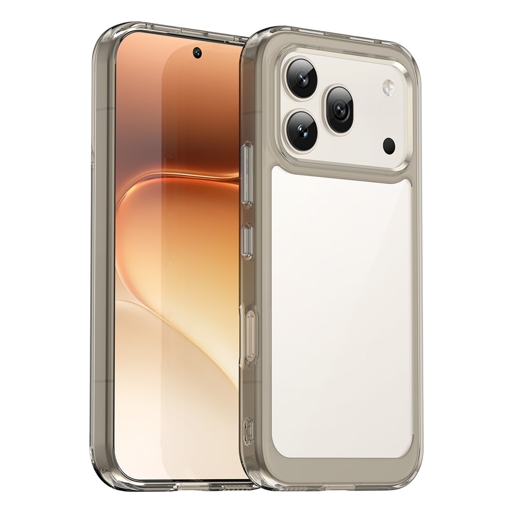Gélový obal s pevným chrbtom na Honor 600 Pro 5G/Honor 600 5G - šedý