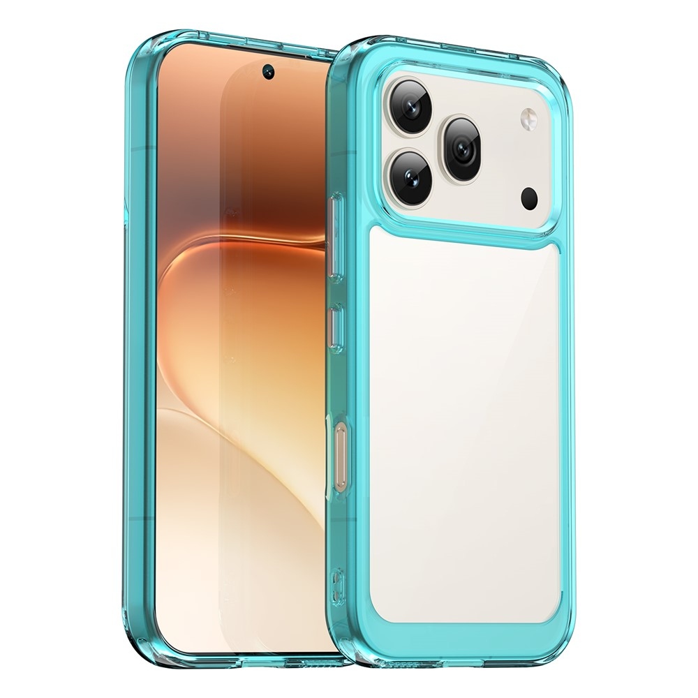 Gélový obal s pevným chrbtom na Honor 600 Pro 5G/Honor 600 5G - svetlomodrý
