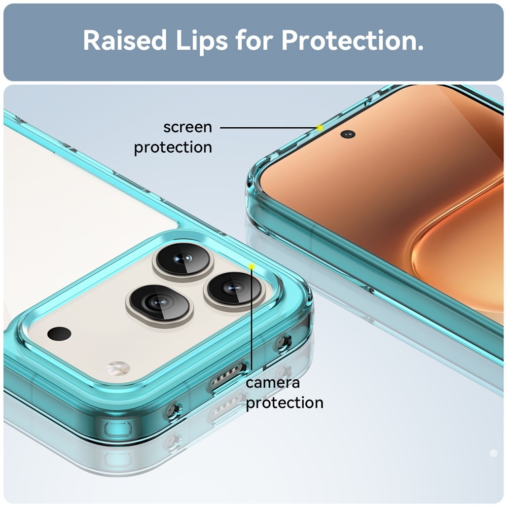 Gélový obal s pevným chrbtom na Honor 600 Pro 5G/Honor 600 5G - svetlomodrý