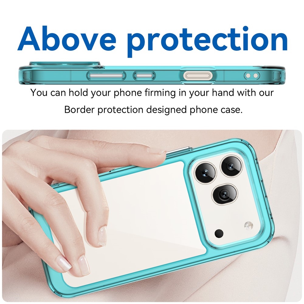Gélový obal s pevným chrbtom na Honor 600 Pro 5G/Honor 600 5G - svetlomodrý