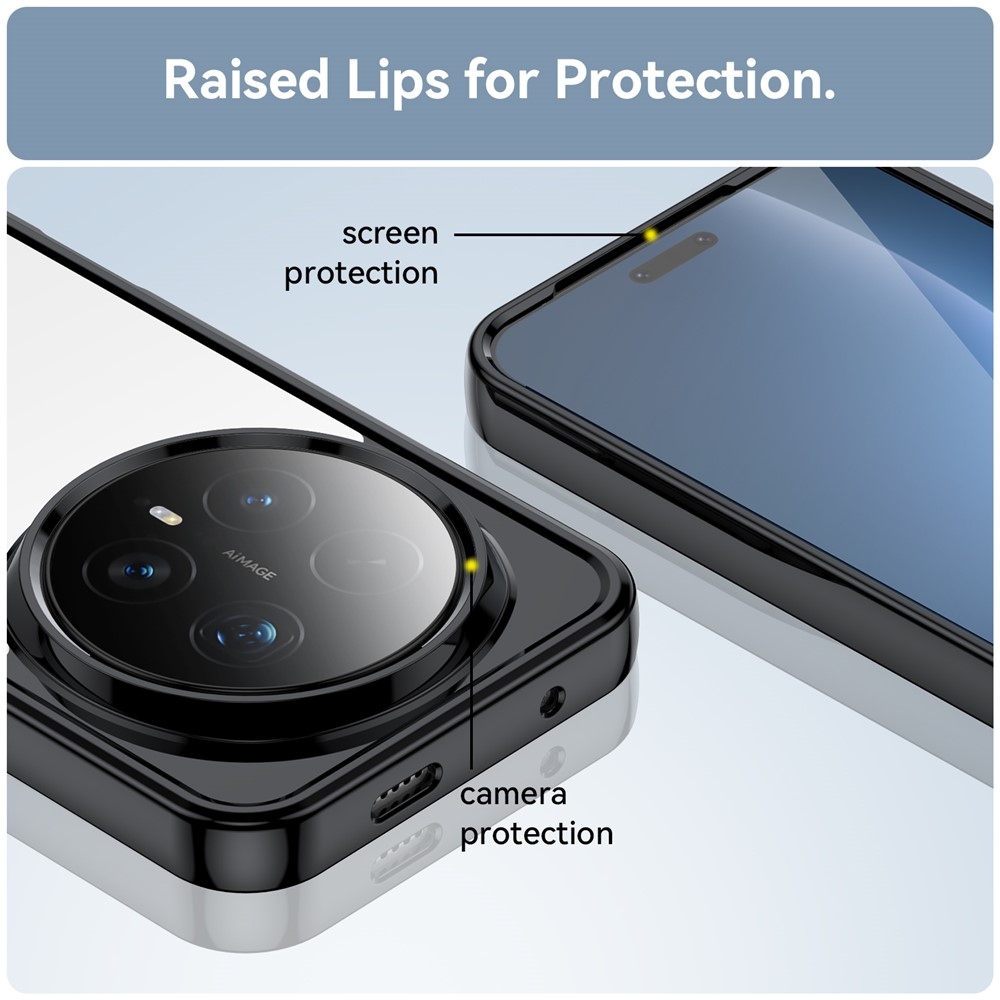 Gélový obal s pevným chrbtom na Honor Magic 8 Pro 5G - čierny