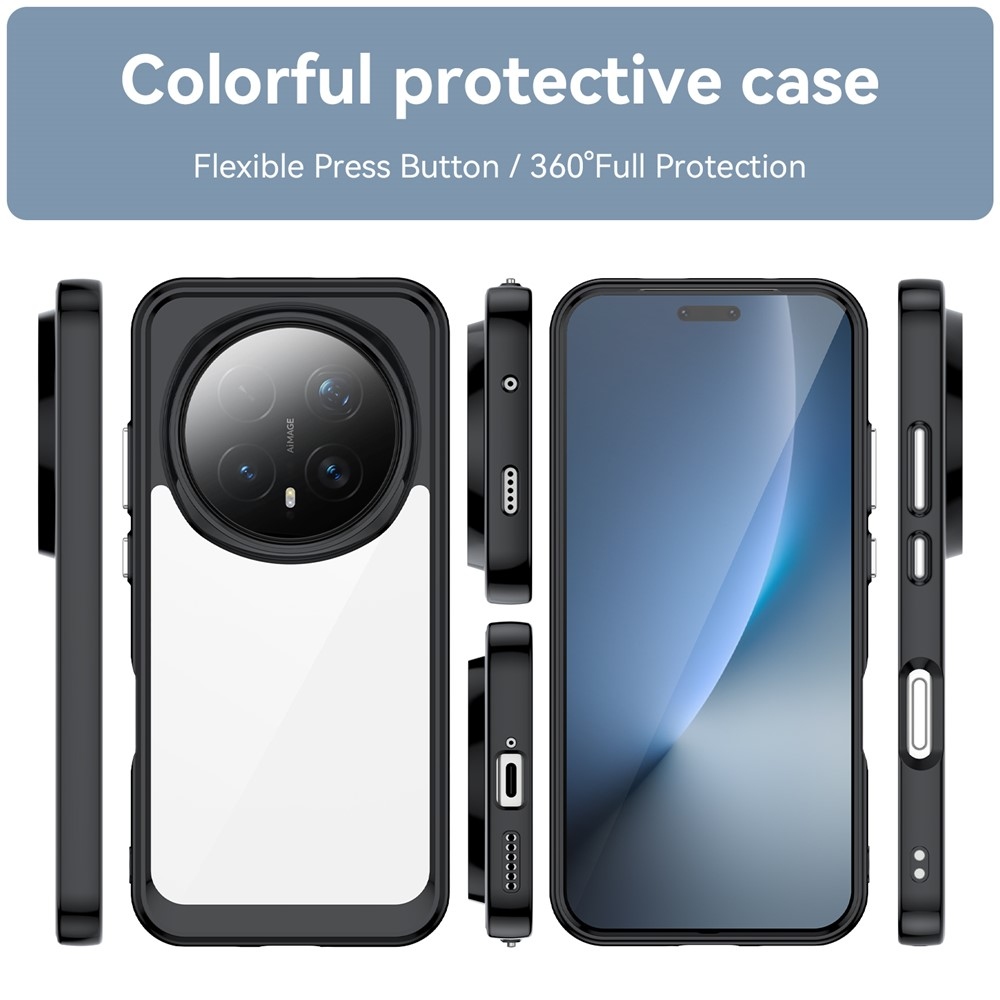 Gélový obal s pevným chrbtom na Honor Magic 8 Pro 5G - čierny