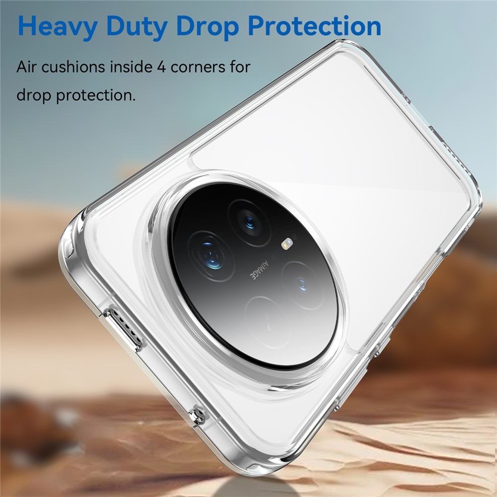 Gélový obal s pevným chrbtom na Honor Magic 8 Pro 5G - priehľadný