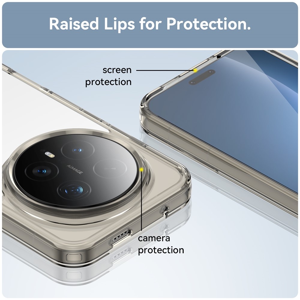 Gélový obal s pevným chrbtom na Honor Magic 8 Pro 5G - šedý