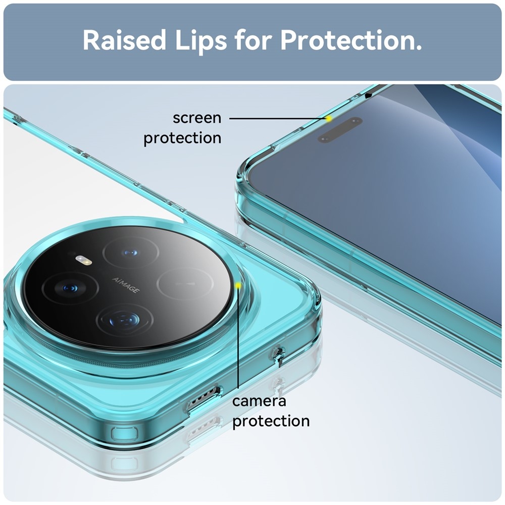 Gélový obal s pevným chrbtom na Honor Magic 8 Pro 5G - svetlomodrý