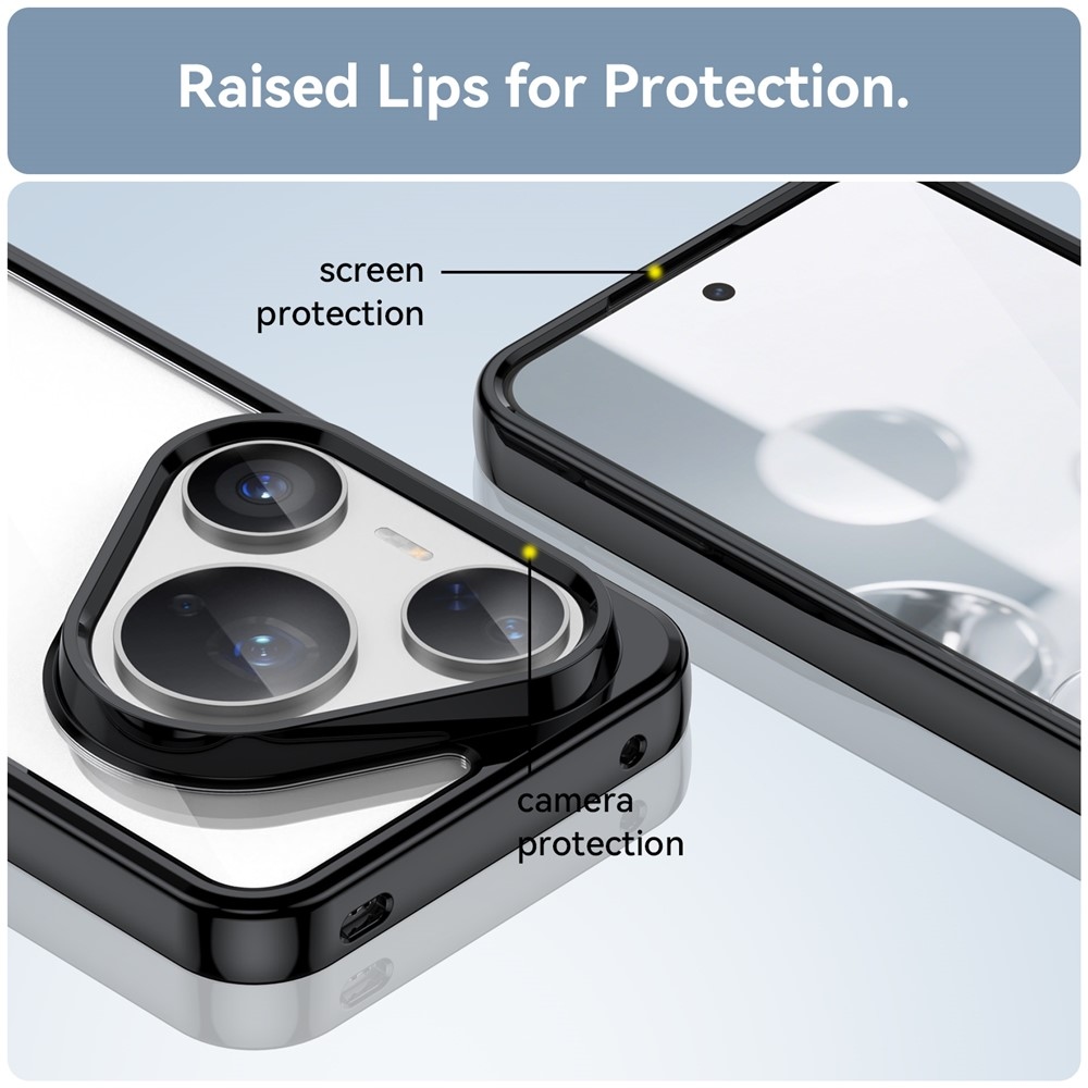 Gélový obal s pevným chrbtom na Huawei Pura 80 Pro/Pura 80 Ultra - čierny