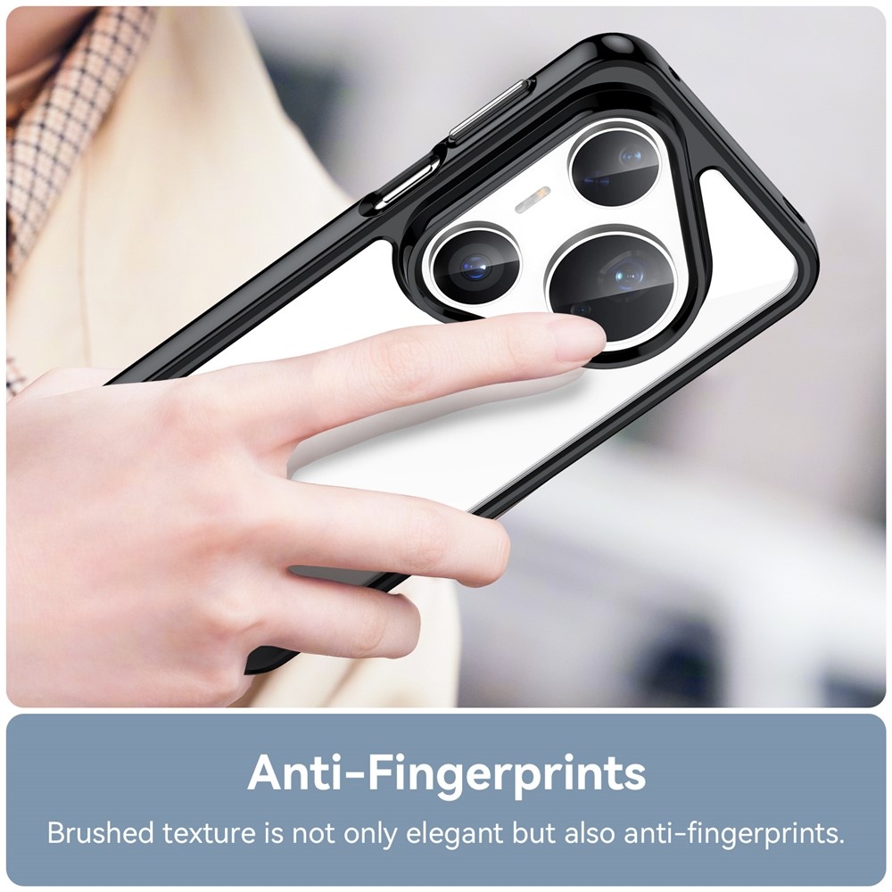 Gélový obal s pevným chrbtom na Huawei Pura 80 Pro/Pura 80 Ultra - čierny