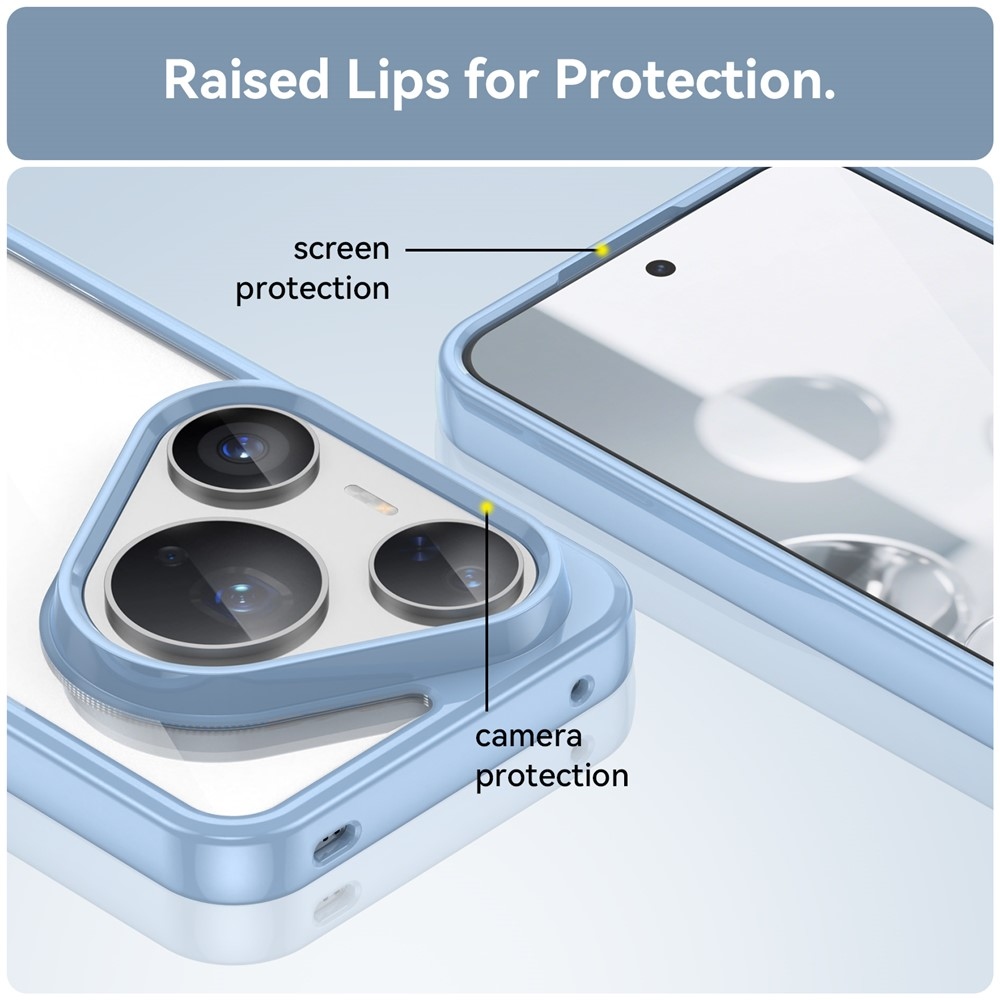 Gélový obal s pevným chrbtom na Huawei Pura 80 Pro/Pura 80 Ultra - modrý