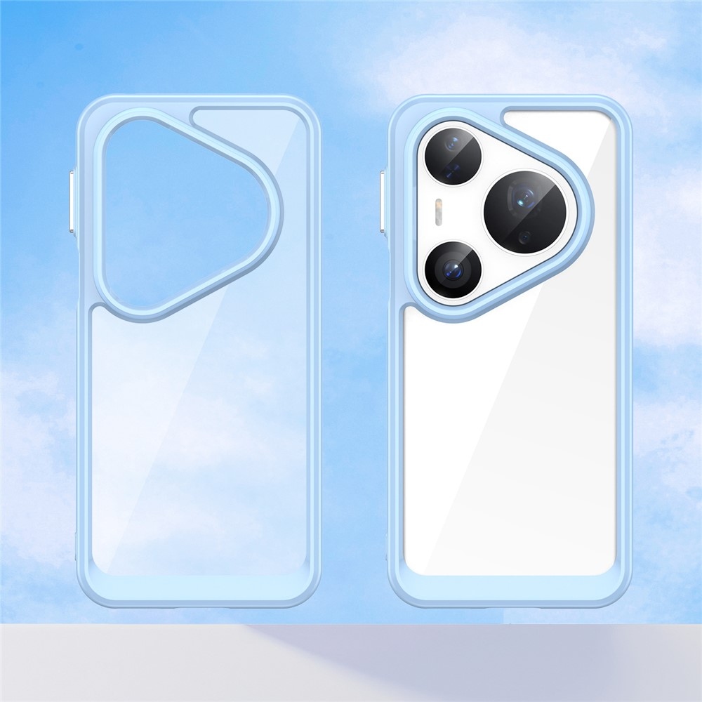 Gélový obal s pevným chrbtom na Huawei Pura 80 Pro/Pura 80 Ultra - modrý