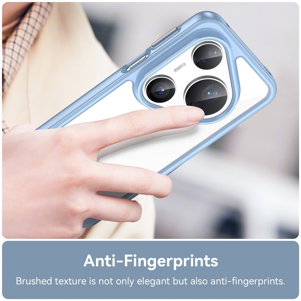 Gélový obal s pevným chrbtom na Huawei Pura 80 Pro/Pura 80 Ultra - modrý