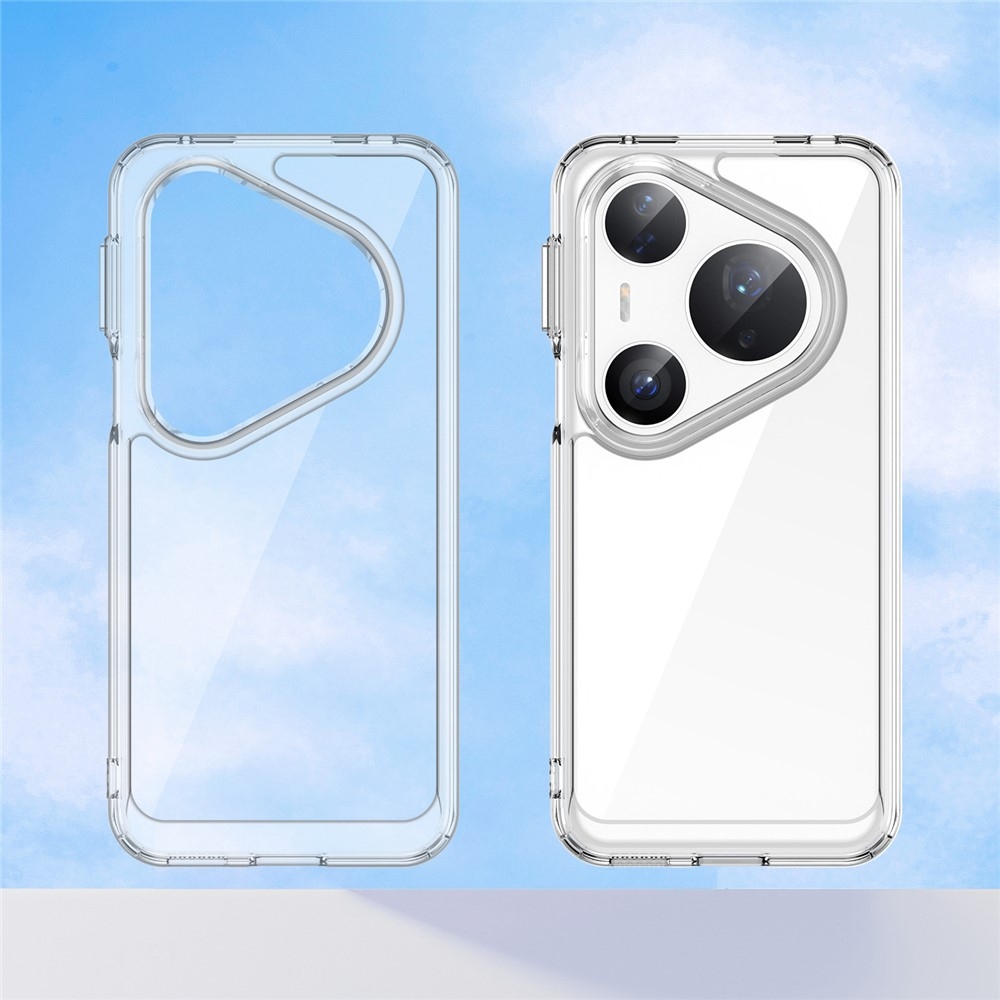 Gélový obal s pevným chrbtom na Huawei Pura 80 Pro/Pura 80 Ultra - priehľadný