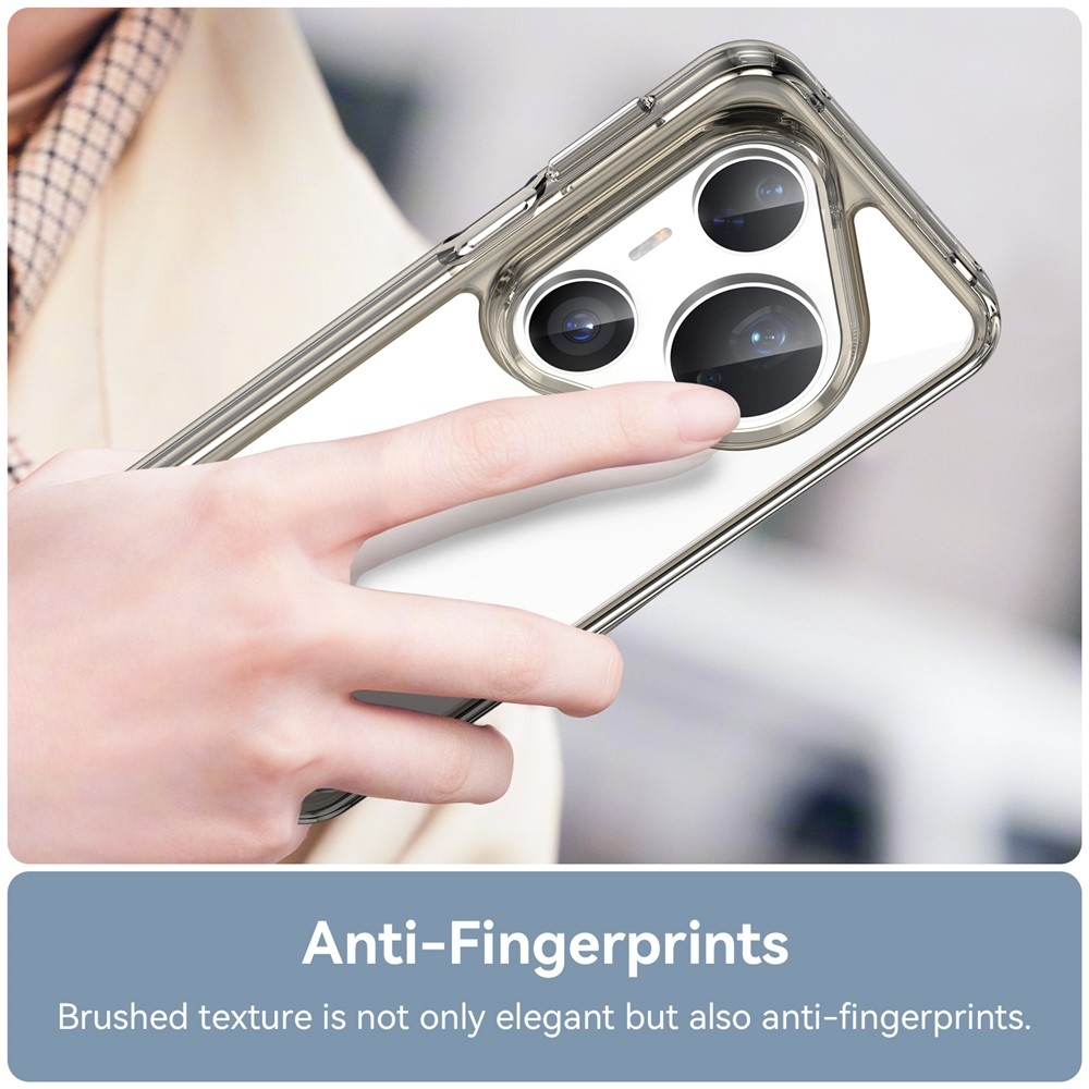 Gélový obal s pevným chrbtom na Huawei Pura 80 Pro/Pura 80 Ultra - šedý