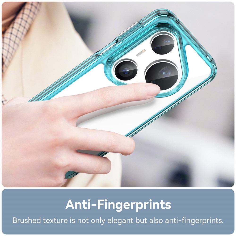 Gélový obal s pevným chrbtom na Huawei Pura 80 Pro/Pura 80 Ultra - svetlomodrý