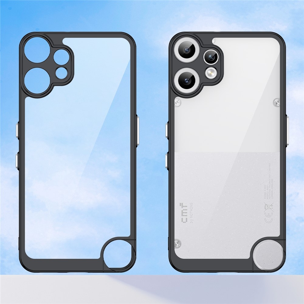 Gélový obal s pevným chrbtom na Nothing CMF Phone 2 Pro - čierny