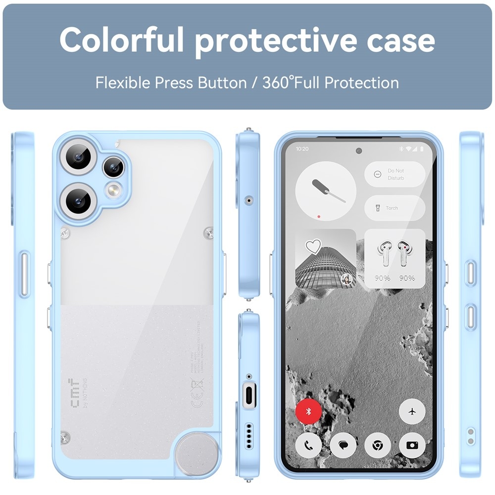 Gélový obal s pevným chrbtom na Nothing CMF Phone 2 Pro - modrý